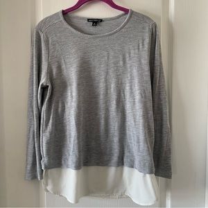 J Crew mixed media top